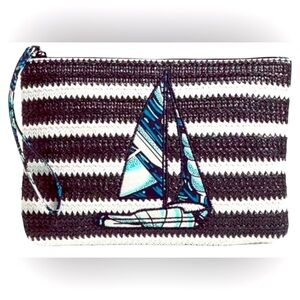 Vera Bradley Shore Enough Straw Beach Wristlet